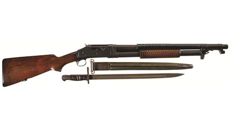 -issue trench guns. . Winchester 97 trench gun bayonet